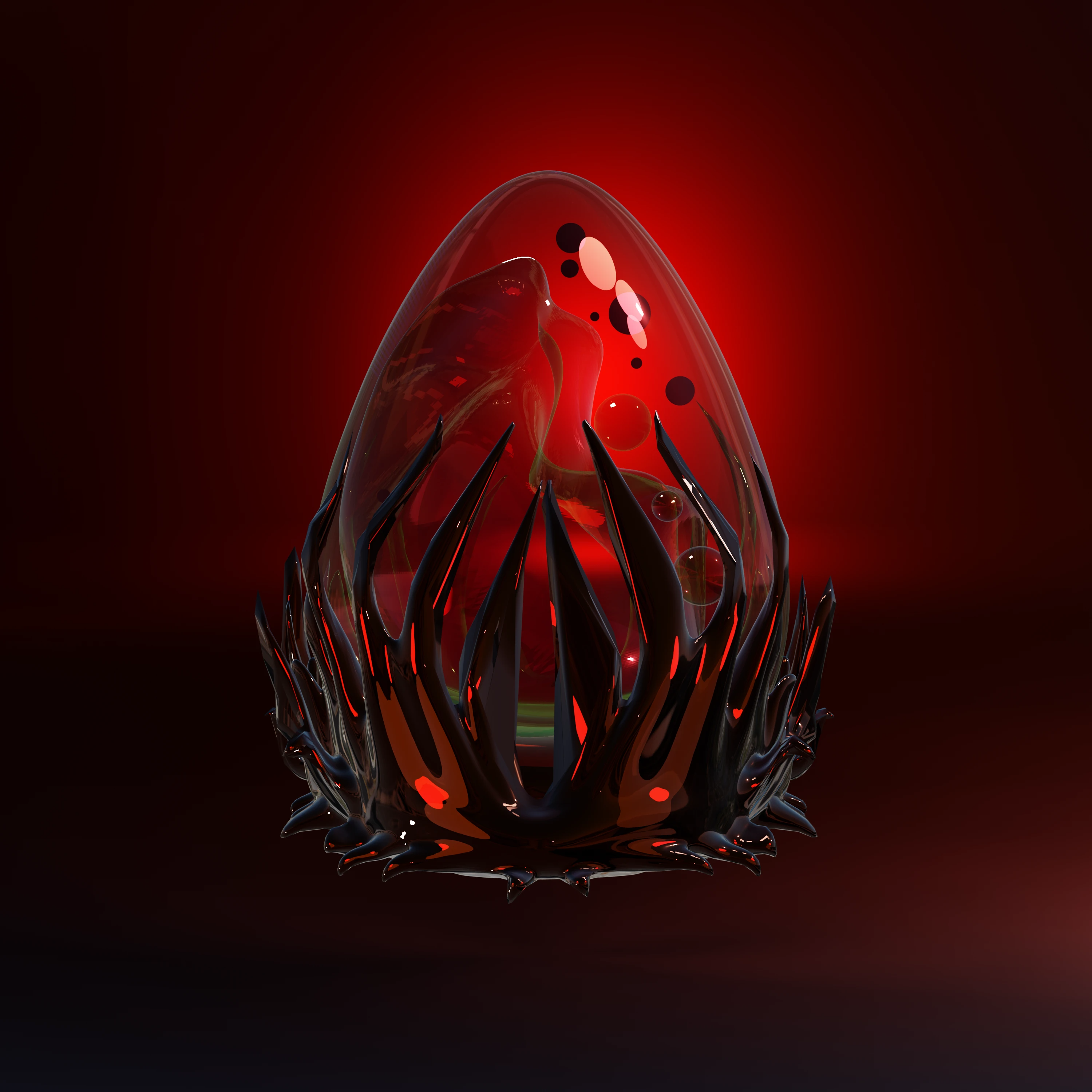 Dofus Fire Red Dragon Egg - Inferno Elemental Wallpaper