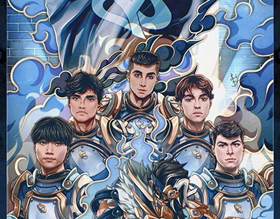 Dofus Dragon Team Portrait - Group Heroes Wallpaper